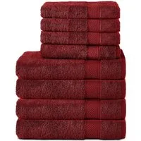 Komfortec Handtuch Set aus 100% Baumwolle, 4 Handtücher 50x100 cm und 4 Badetücher 70x140 cm, Frottee (Packung, 8-St), Duschtücher & Badehandtuch, Weich, Towel, Groß