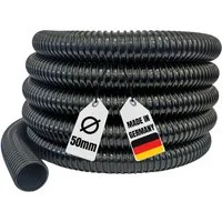 Aquaone Spiralschlauch Teichschlauch Meterware 50 mm 2" schwarz Top Qualität Spiralschlauch