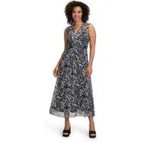 Cartoon Midikleid Damen ohne Arm Druck