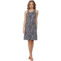 Pastunette Sommerkleid Damen Kleid ohne Arm grafisches Muster (1-tlg) Modisches Design