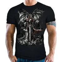 LOBO NEGRO® T-Shirt für Occult Gothic Dark Fans: Gravestone Angel