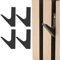 TSB Werk Kleiderhaken Garderobenhaken für Akustikpaneele Kleiderhaken, (4-St), Halter, Wandhaken, Haken, Universal