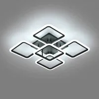 Riserva Deckenleuchten Schwarze Quadrat LED Deckenleuchte 61W 6500K Außenbeleuchtung