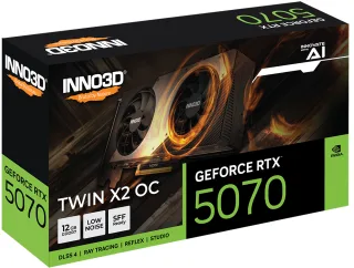 INNO3D GeForce RTX 5070 Twin X2 OC | n50702-12d7x-195064n | 12GB GDDR7 - 1x HDMI 2.1b
