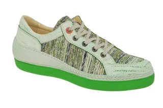 Eject 18341 Damenschuhe FEELING green - bequeme Schn?r-Halbschuhe