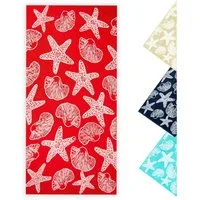 ZOLLNER Strandtuch, Frottee (1-St), 90 x 180 cm, 100% Baumwolle, mit Meerestier-Design