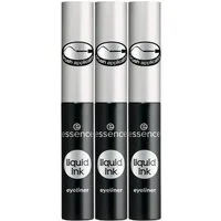 Essence Eyeliner liquid ink eyeliner, 3-tlg., mit feinem Pinsel-Applikator
