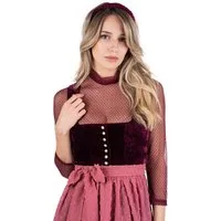 MarJo Dirndl Samt Dirndl 2tlg. - WOLFERSDORF - bordeaux/malve