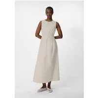comma Midikleid Kleid Langes Popeline-Kleid mit Cut-out