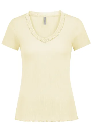 Authentic Style - RE9CIFQtU2hpcnQgQmFzaWMvVU5JIA== pastel yellow - Gr. - XL