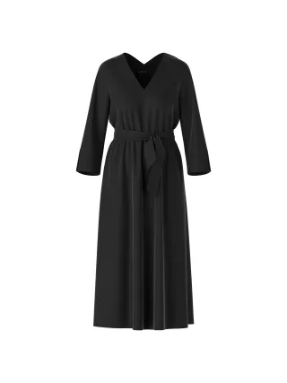 Marc Cain Additions - Fließendes Kleid black - Gr. - 38