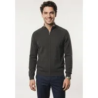 TOM TAILOR Strickjacke mit Logo Stickerei