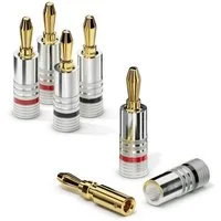 sonero sonero® Bananenstecker 4er-Set, für alle Lautsprecherkabel mit einem Audio-Kabel
