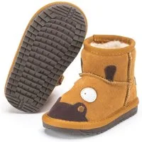 Snugs SNUGS Lammfell Stiefel Kinder - Warm und bequem Winterstiefel Kinder Winterstiefel (Wild-Leder Stiefel, Lammfell Schuhe) Stiefel für Kinder