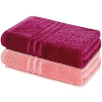 Lavea Badetuch Elena 2er Set Badetücher 100x150 cm, Duschtuch, 500 g/m² Frottier, weich & saugstark, pflegeleicht