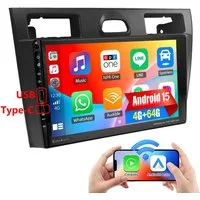ESSGOO Für Ford Fiesta MK5 VI 2002-08 Android 15 Carplay WiFi Mit USB Type-C Autoradio (RDS, 4+64GB(optional), Digitalradio (DAB), FM, AM, Carplay Android Auto Bluetooth EQ USB GPS Navi WIFI IPS Touchscreen)