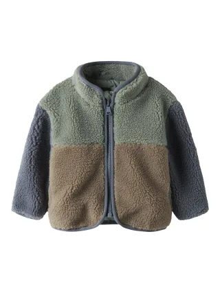 NAME IT - NBMMIMBA SHERPA JACKET chinois green - Gr. - 68