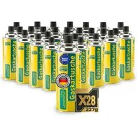 Campingman Gaskartusche Gaskartuschen 227g MSF-1A im –Unkrautbrenner & Gasgeräte, 28 St., Butangas Kartusche mit Ventil für Campingkocher
