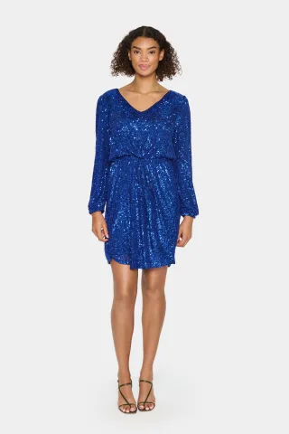 Jerseykleid Gerade Passform Midnight Sail marine