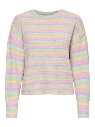 ONLY - ONLJOHANNA LS O-NECK CC KNT Romance Rose - Gr. - XS