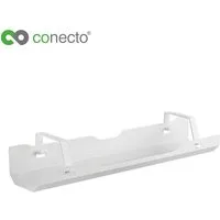 conecto Kabelkanal conecto® Schreibtisch Kabellhalterung, weiß