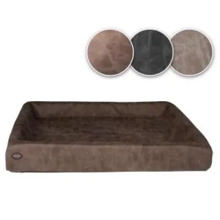 SABRO KUDDE Hundebett Wildleder braun 60 cm, 70 cm