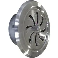 Häusler Onlinehandel GmbH Lüftungsgitter Edelstahl Abluftgitter LG-6510 L V2A Schiebegitter DIN 100, für Rohanschluss DIN 100 mm (100 mm)
