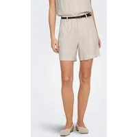 ONLY Chinoshorts ONLSIESTA HW BELT LIN BL SHORTS PNT NOOS mit Leinen