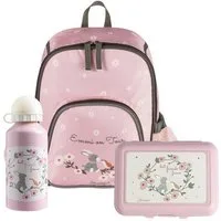 Sterntaler® Kinderrucksack Kindergarten Set ESEL Emmi Girl (Esel Emmi Girl, 1-tlg., Set bestehend aus Kinderrucksack, Brotdose und Trinkflasche)