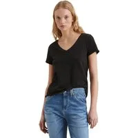 Marc O'Polo DENIM T-Shirt mit abgerundetem V-Neck