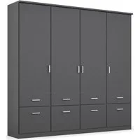 rauch Kleiderschrank Kleiderschrank Schrank Garderobe deckenhoher Schrank BREMEN (optional mit Spiegel, Breiten: 91/136/181 cm, Höhe: 199 cm) in vielen Farbvariationen, inkl. Kranzblende MADE IN GERMANY