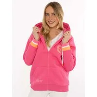 Zwillingsherz Kapuzensweatjacke "Smile Everyday ZH" Kapuze, Taschen, Langarm, Stickerei, Reißverschluss