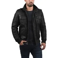 !Solid Lederjacke SDCamash Lässige Bikerjacke mit Stehkragen