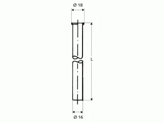 Schell Kupferrohr 1/2" Bördel d:16mm 500mm chrom 497340699