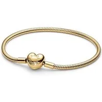 Pandora Armband 563050C00 Gliederarmband Damen Herz-Verschluss Vergoldet 23 cm