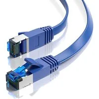 JAMEGA CAT 7 Flachkabel, RJ45 LAN Ethernet Patchkabel Netzwerk LAN-Kabel, CAT.7, RJ-45 Stecker (Ethernet) (200 cm)