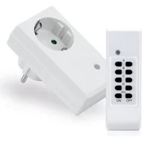 conecto Funksteckdose conecto® Funksteckdosen Set, 1100 Watt, weiß, 1-St.