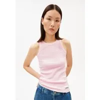Armedangels Shirttop KANITAA Ripp-Top aus Bio-Baumwoll Mix (Fitted) Rundhalsausschnitt