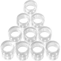 SO-TECH® Wandtürstopper Türklinkenpuffer Türpuffer Transparent (Spar-Set, 10 St), für Türdrücker, Türgriff und Fenstergriff bis Ø 20 mm