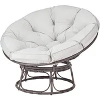 osoltus Relaxsessel osoltus UFO Moon Lounge Gartensessel Papason II mit Kissen