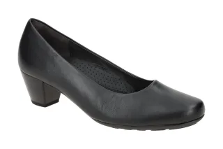 Gabor 02.120.57 ST.TROPEZ Damen Pumps Schwarz Echtleder Gummisohle 4,5cm Absatz
