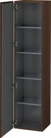 Duravit L-Cube Hochschrank Nussbaum gebürstet Matt 400x363x1760 mm - LC1180L6969 LC1180L6969