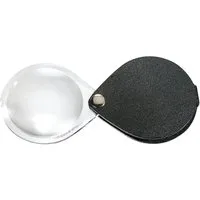Eschenbach Optik Handlupe Eschenbach 1740530 Leder-Einschlaglupe Vergrößerungsfaktor: 6 x Lins