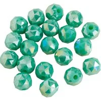Pracht Bastelperlen Glasschliffperle Rund, Ø 6 mm, 20 Stück