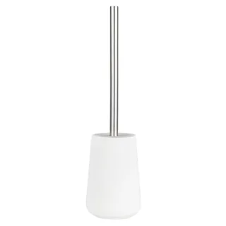 Toilettenbürste Nova Porzellan 10x37cm | Zone Denmark Matt Soft-Touch white Klobürste WC-Bürste abgedeckter Behälter austauschbarer Bürstenkopf.