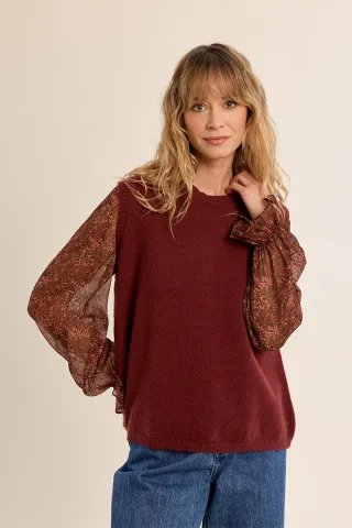 molly bracken - Ärmelloser Strickpullover rot - Gr. - XS