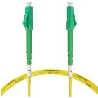 HB-DIGITAL Glasfaser Patchkabel Simplex 2m LC/APC-LC/APC, G.657.A2 Glasfaserkabel, (200 cm), LSZH-Mantel - halogenfrei & flammwidrig