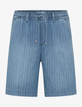 BRAX - Gestreifte Bermuda-Shorts blau - Gr. - 38