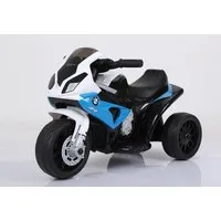 BoGi Elektro-Kindermotorrad BMW S1000RR Motorrad Dreirad mit Ledersitz 6V, Fahrspaß für kleine Biker – Das BMW S1000RR Kinder-Elektromotorrad