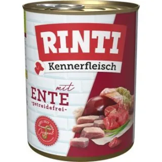 RINTI Kennerfleisch Nassfutter Hund, Adult, Dose, Ente 24x800 g